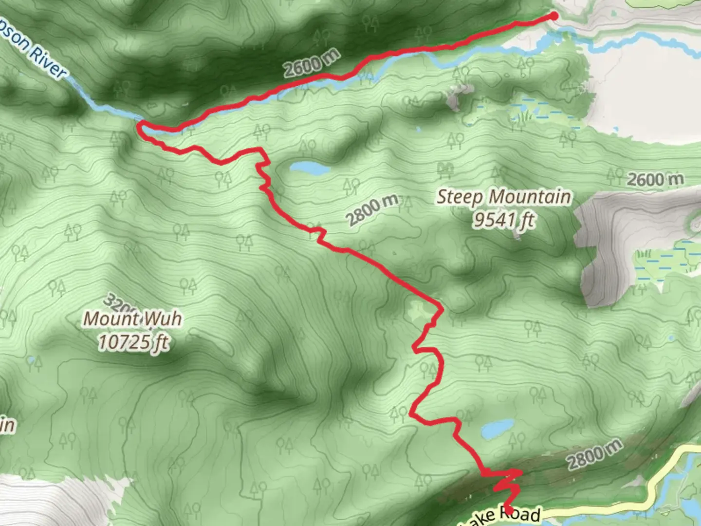 An image depicting the trail Bierstadt Moraine and Fern Lake Trail and its surrounding area.