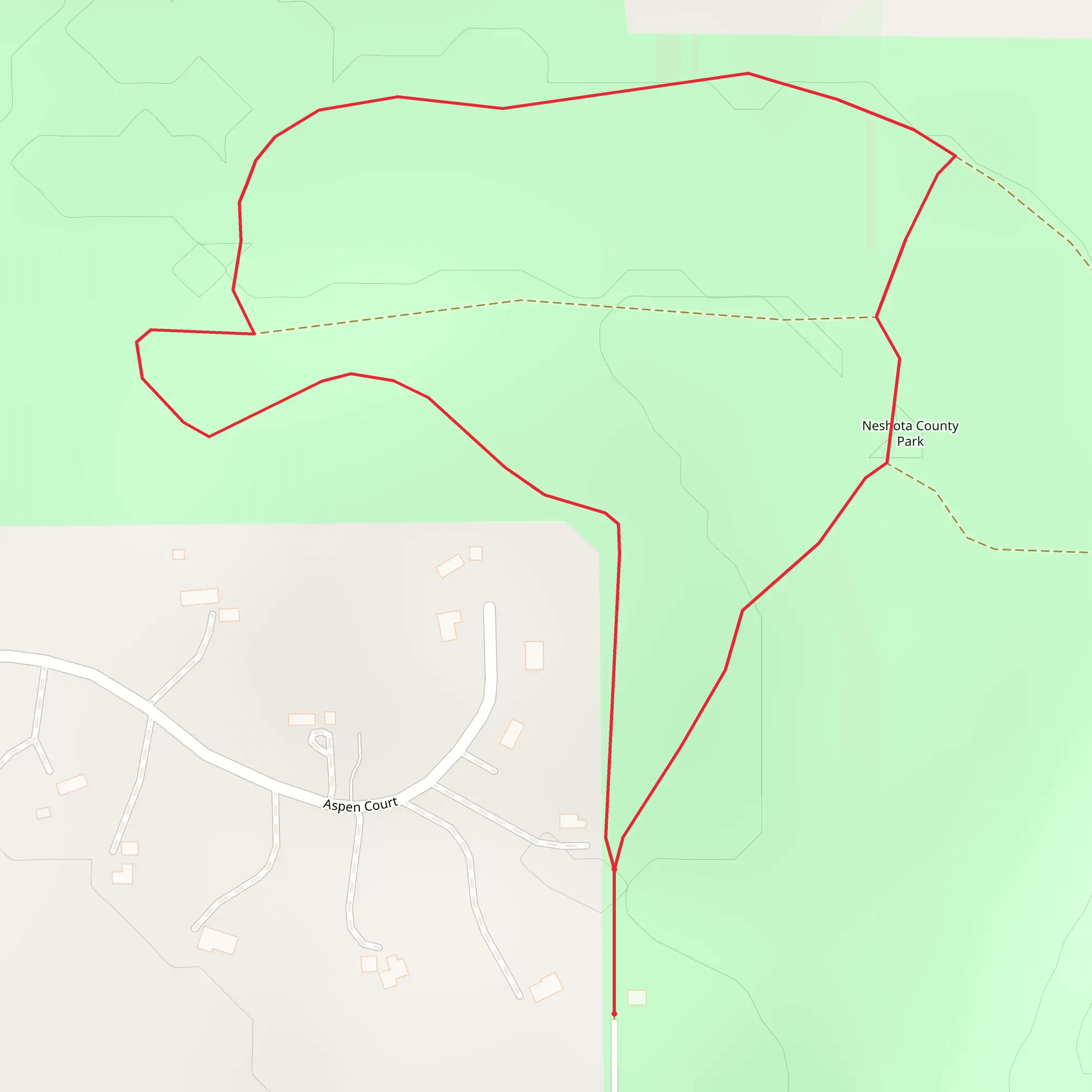 Neshota River Loop mobile static map