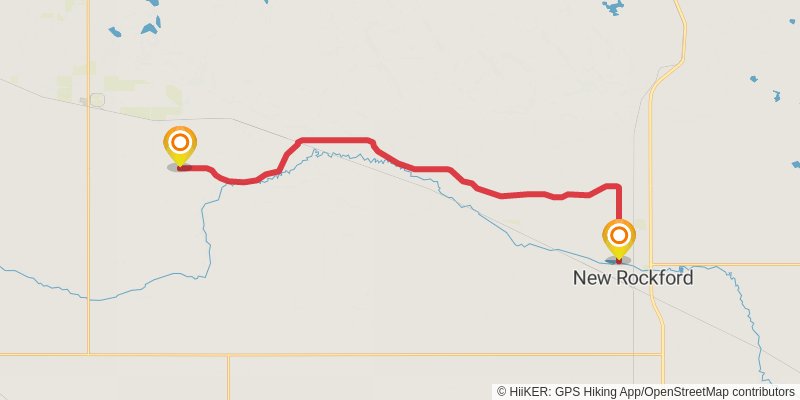 North Country Trail - North Dakota stage 12 Map