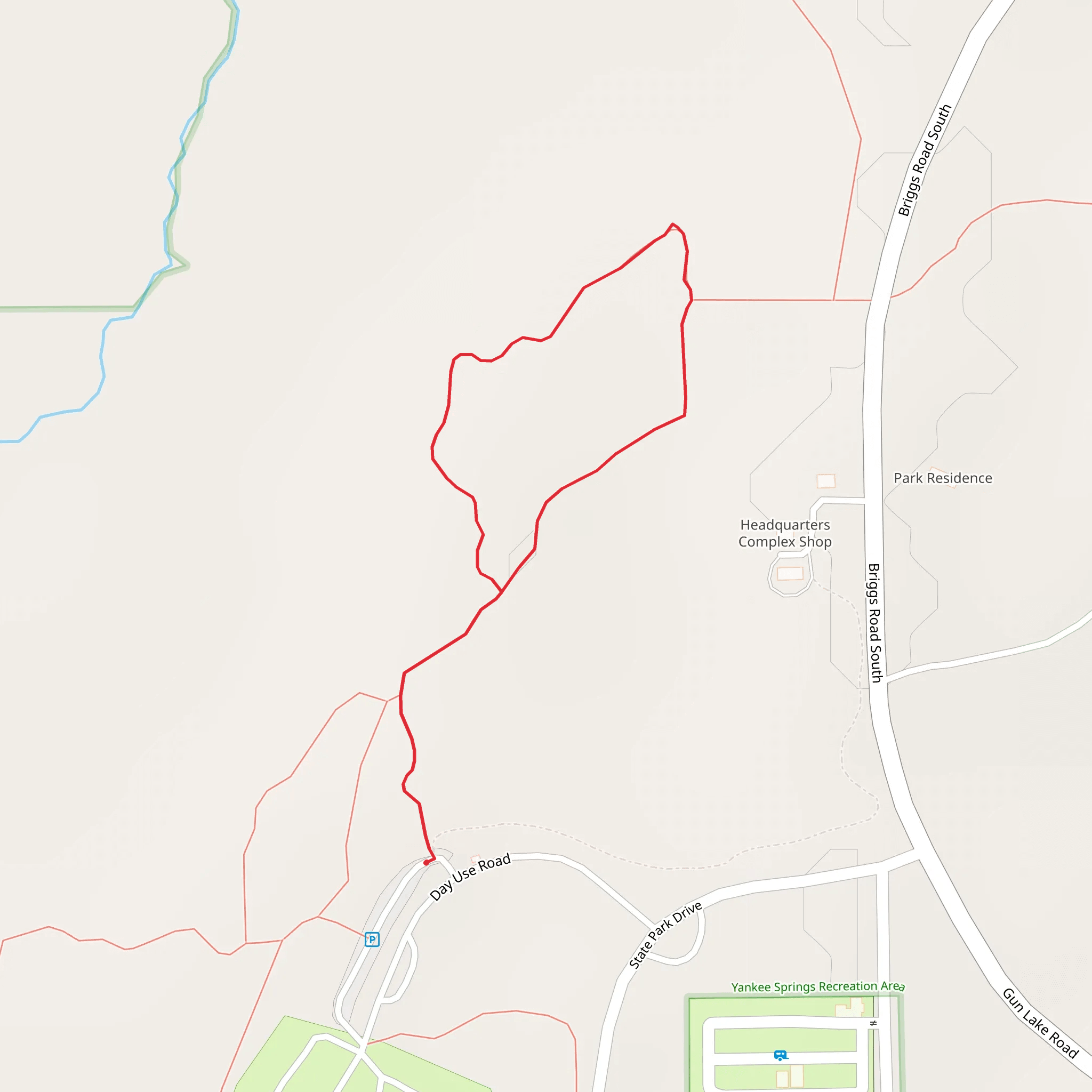 Yankee Springs Recreation Area Loop mobile static map