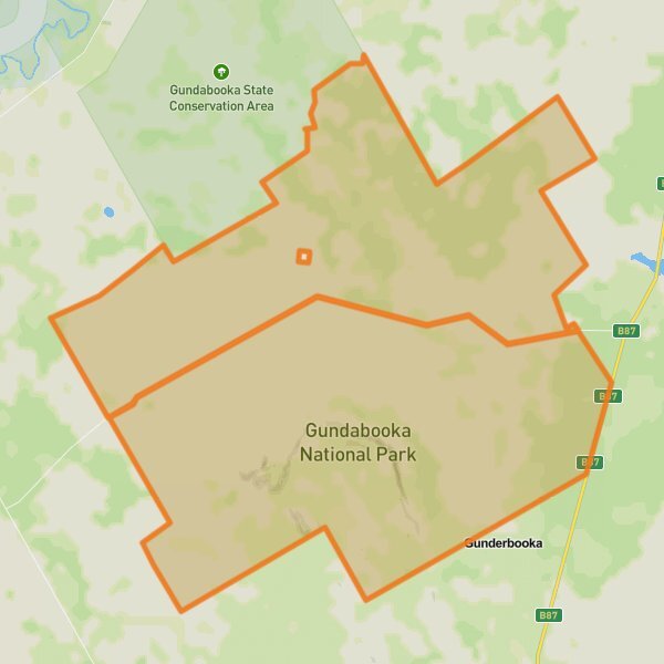 Gundabooka National Park mobile static map
