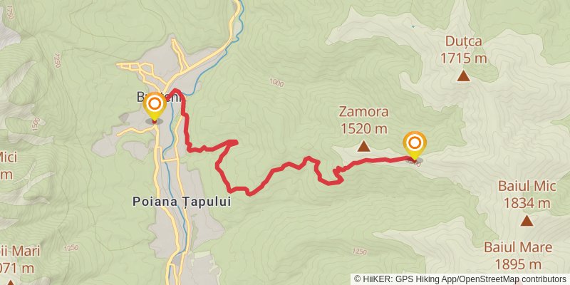 Trans Carpathian Hike stage 96 Map