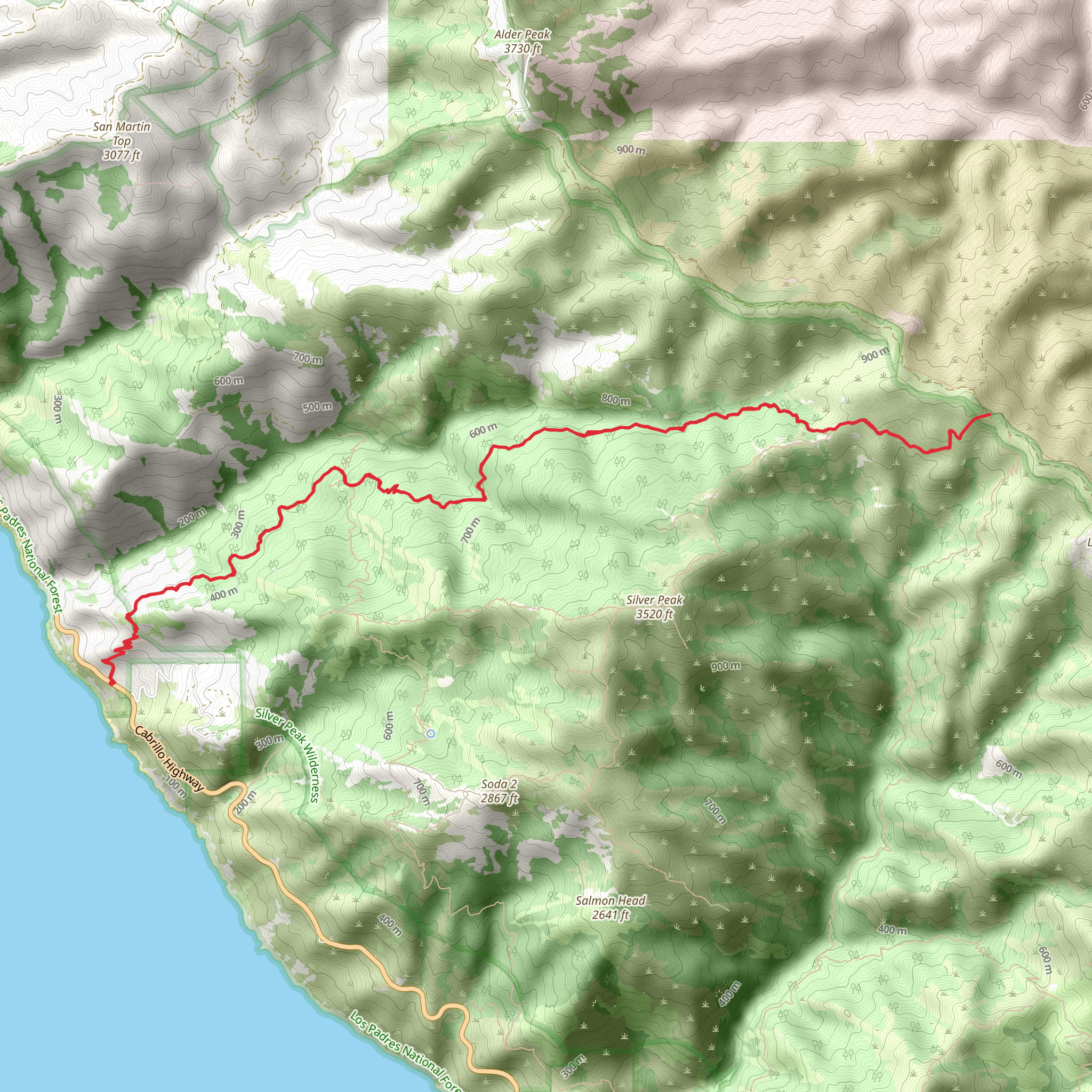 Cruickshank Trail mobile static map
