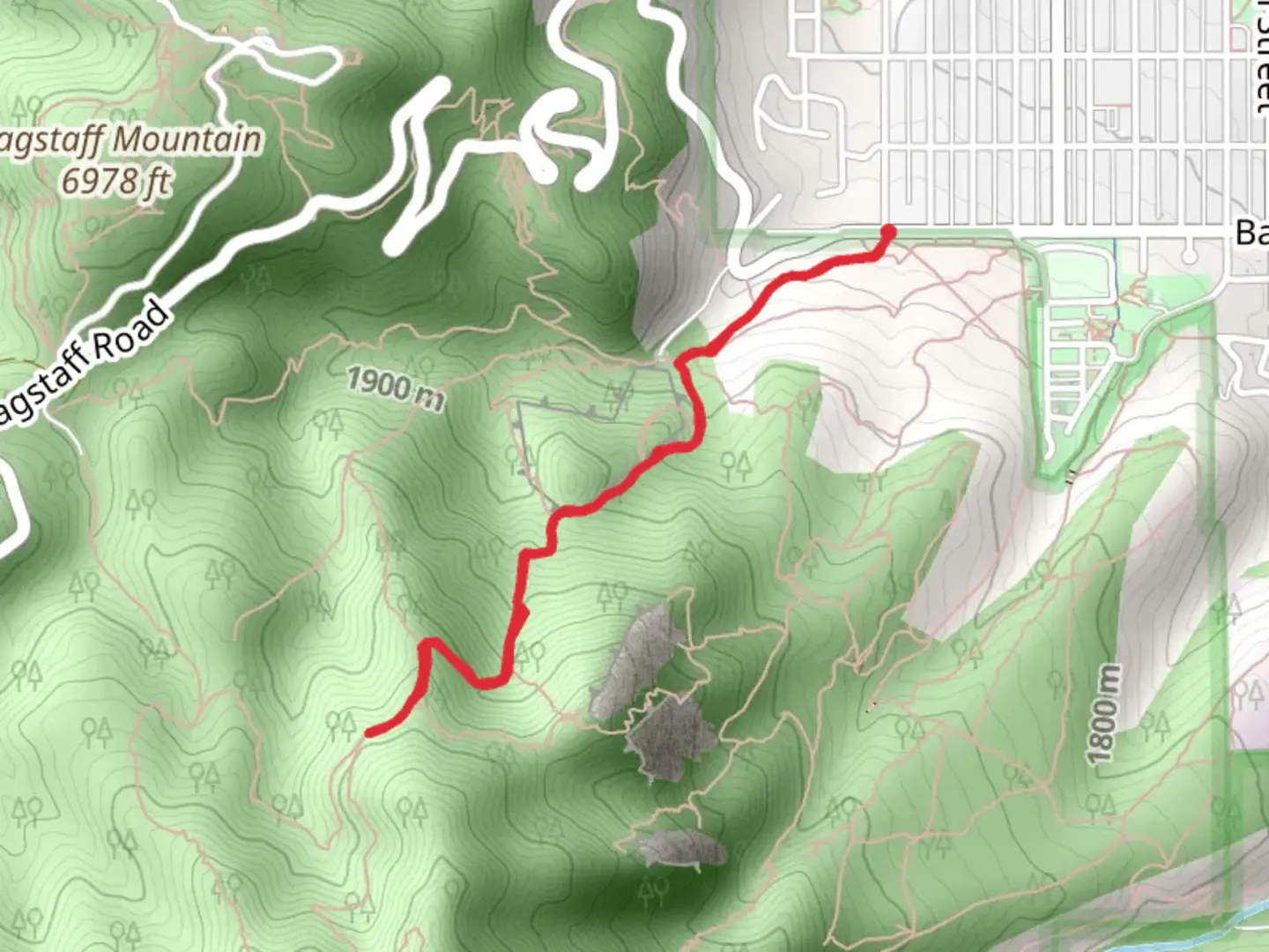 An image depicting the trail Amphitheater Trail via Saddle Rock Trail and its surrounding area.