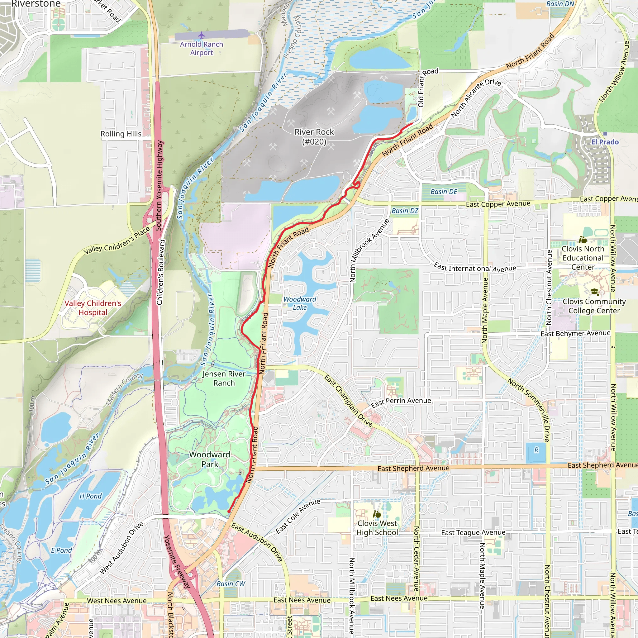 Lewis S Eaton Trail mobile static map