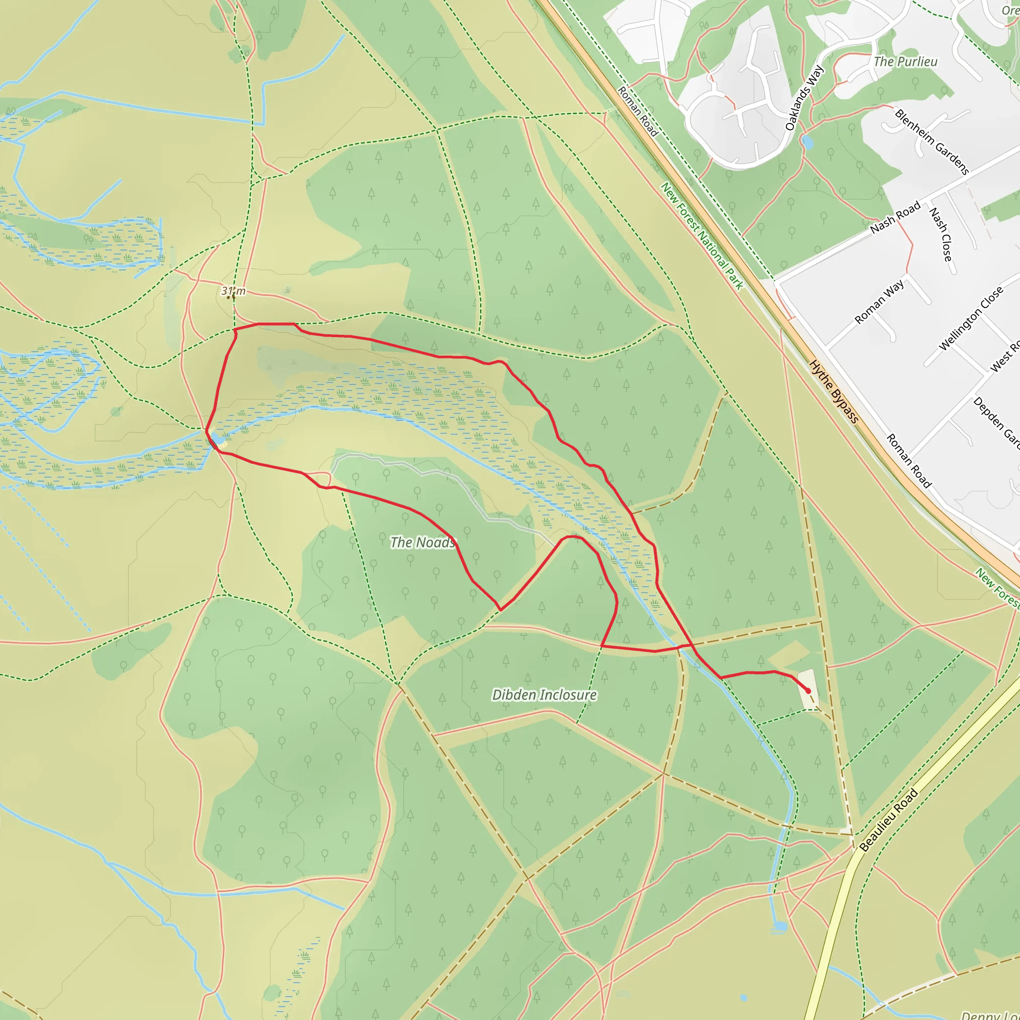 The Noads Loop mobile static map