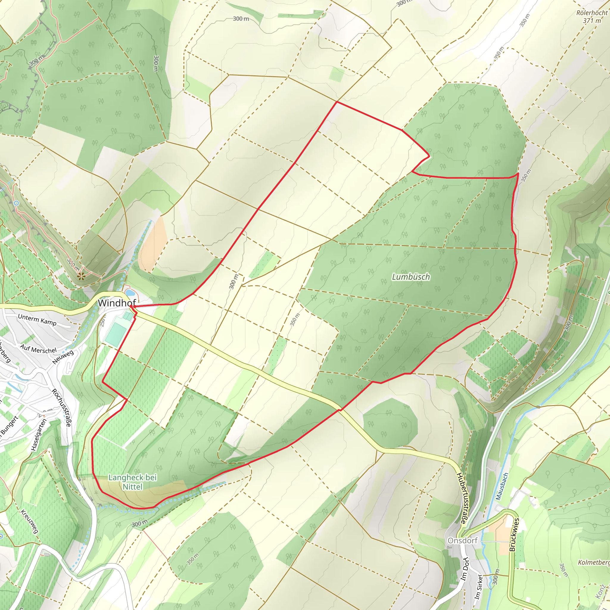Lumbuesch Loop mobile static map
