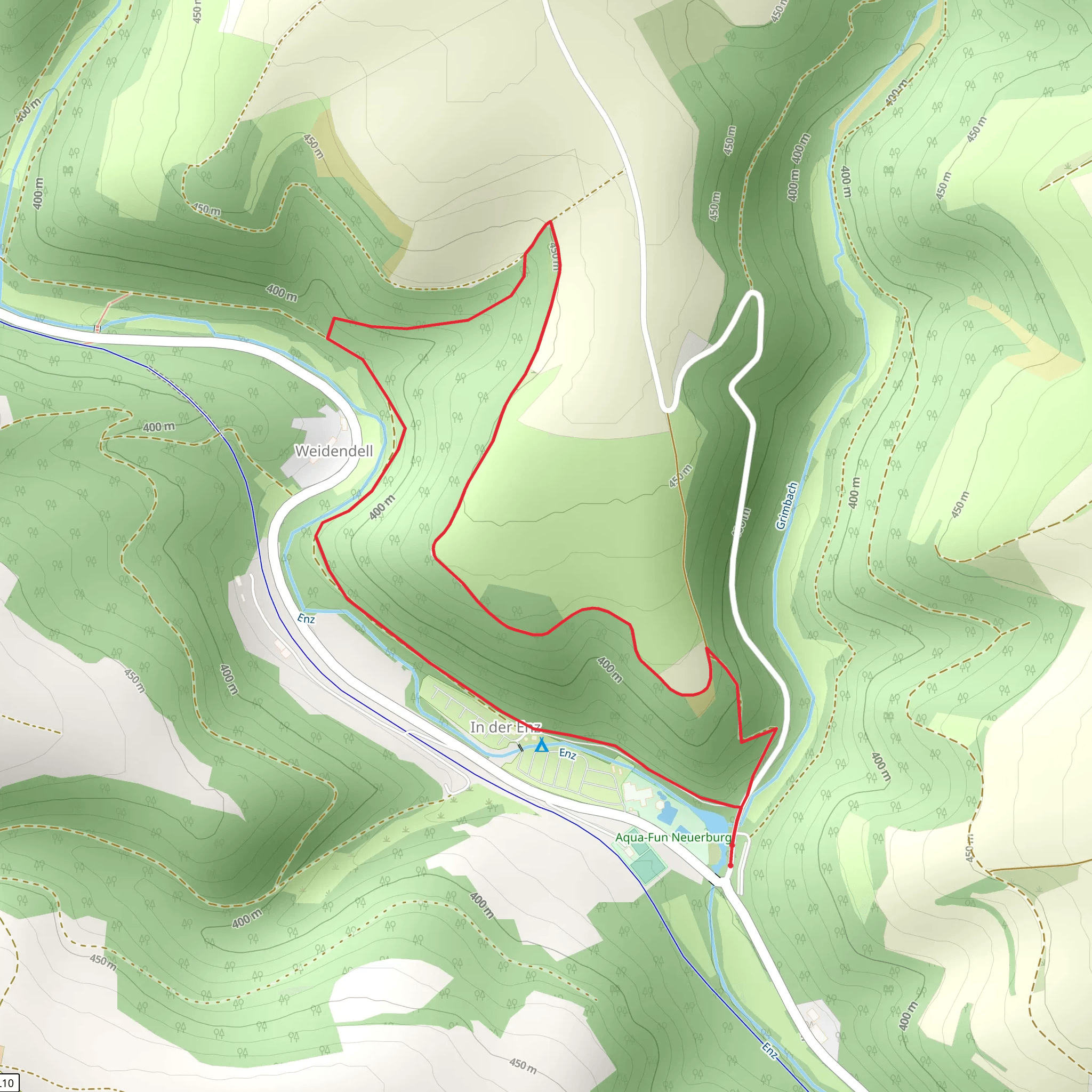 Enz Loop mobile static map