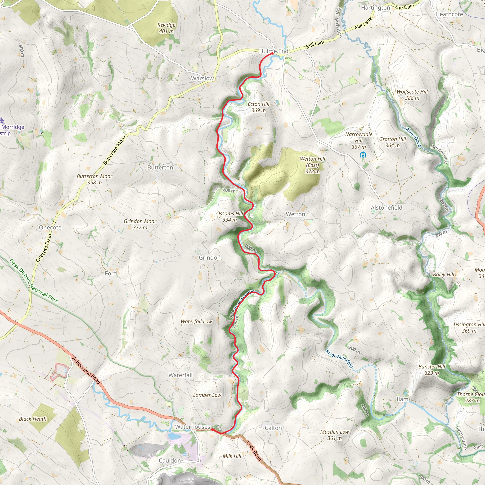 Hamps and Manifold Geotrail mobile static map