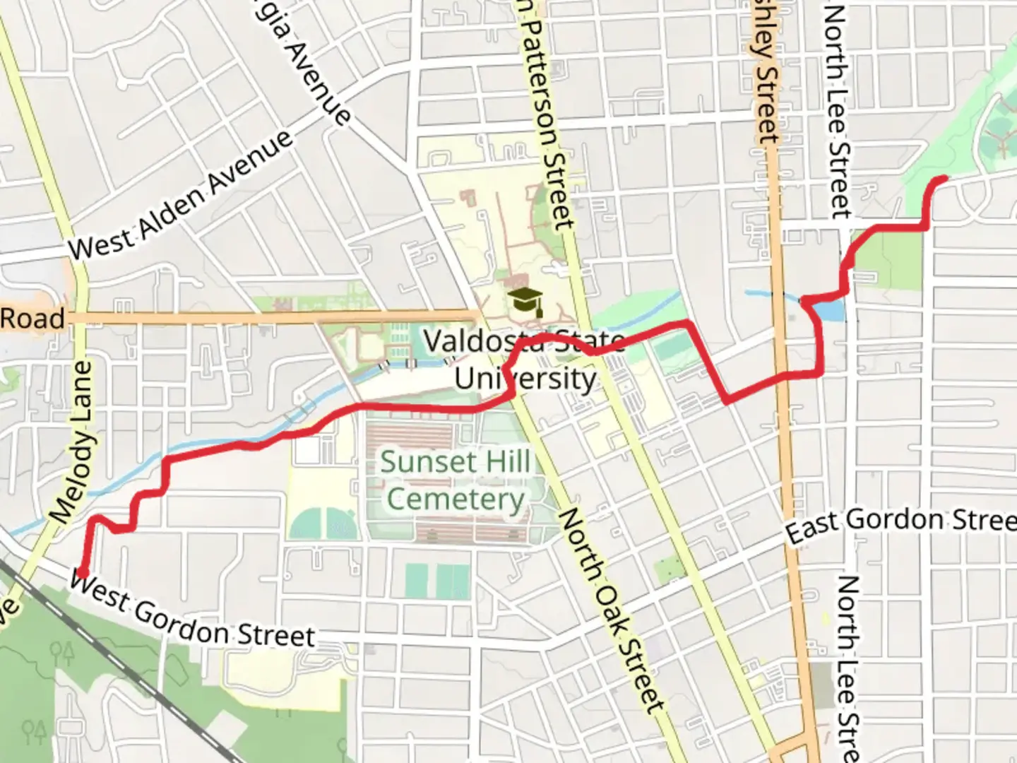 An image depicting the trail Azalea City Trail and its surrounding area.