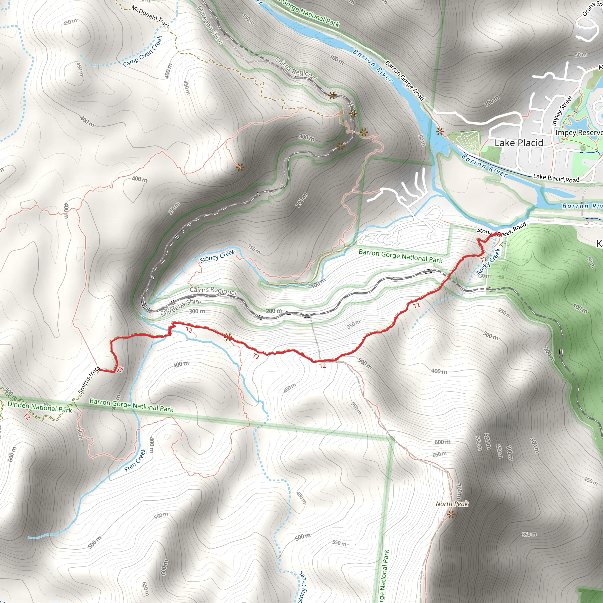 Smiths Track mobile static map