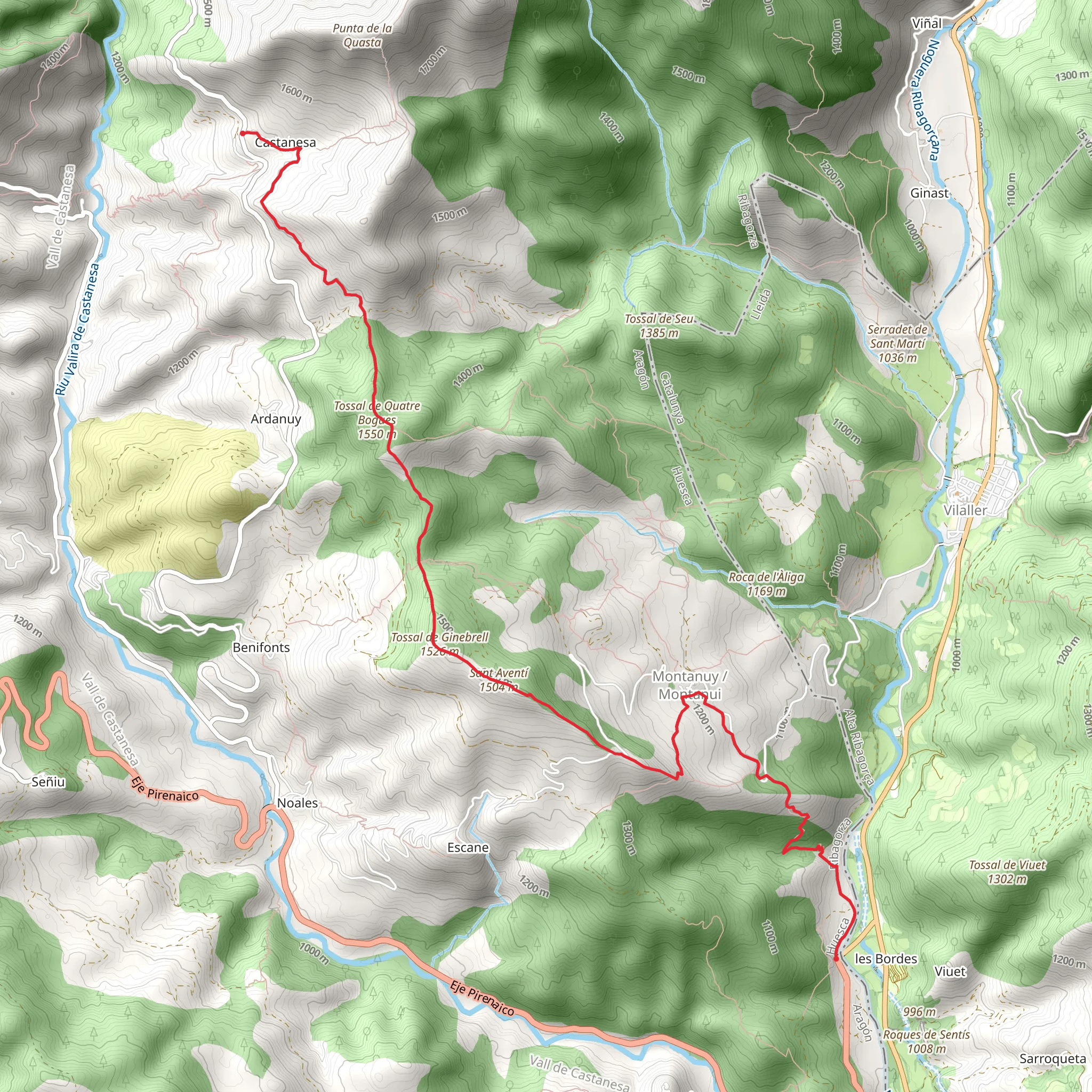 Sierra Route PR HU 102 mobile static map