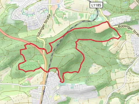 Bebelsbergstraße and Bismarckeiche Loop - Boblingen