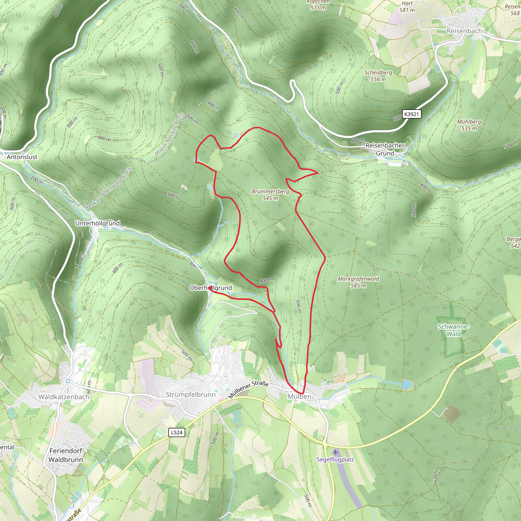 Max-Wilhelmshoehe Weg mobile static map