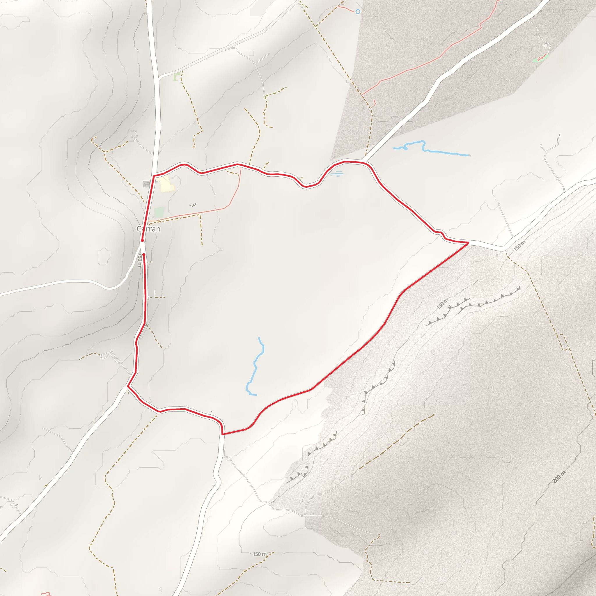 Carran Turlough Loop mobile static map