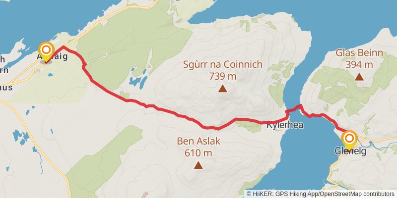 Famous Highland Drove Walk stage 4 Map
