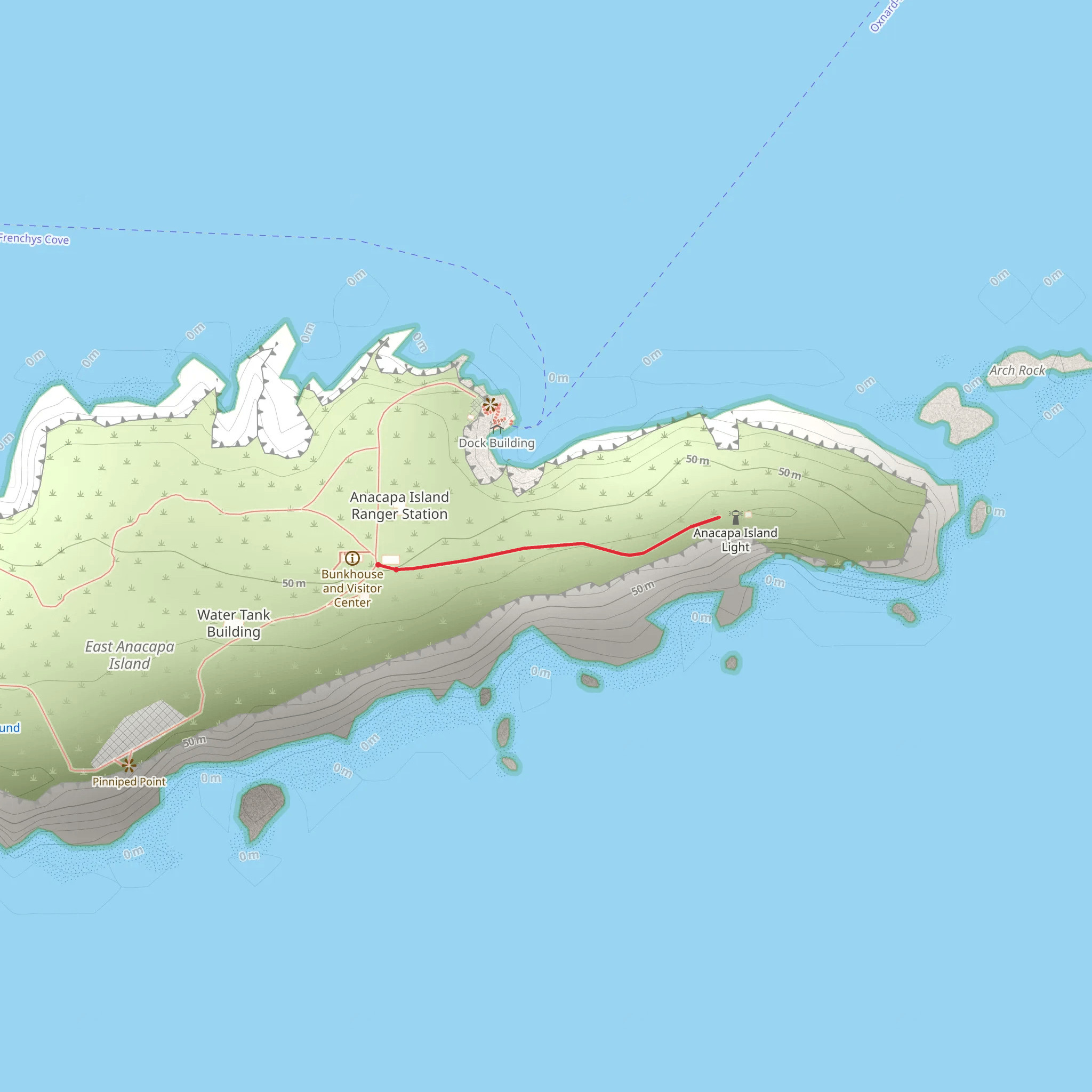Lighthouse Trail mobile static map