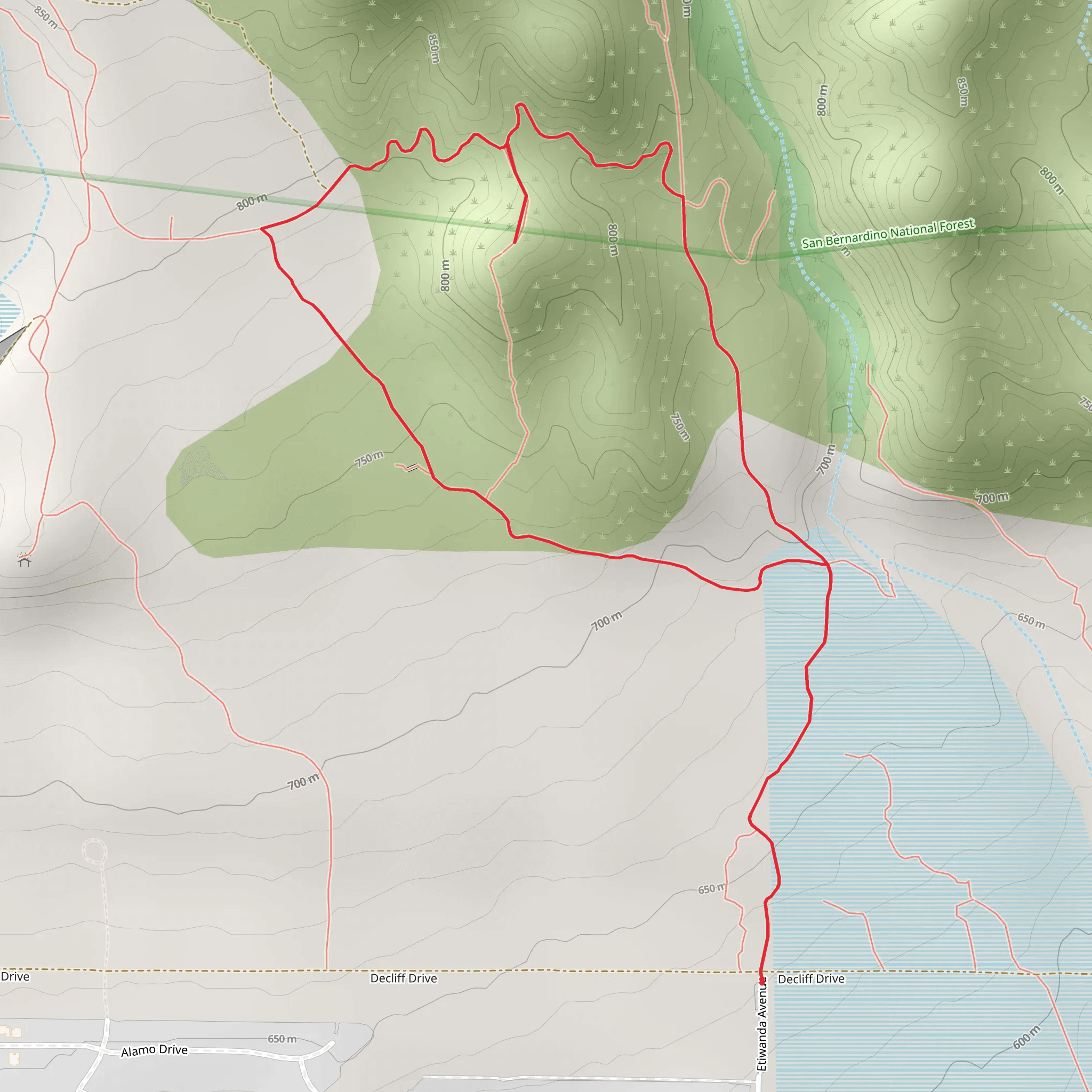 Decliff Drive Loop - North mobile static map