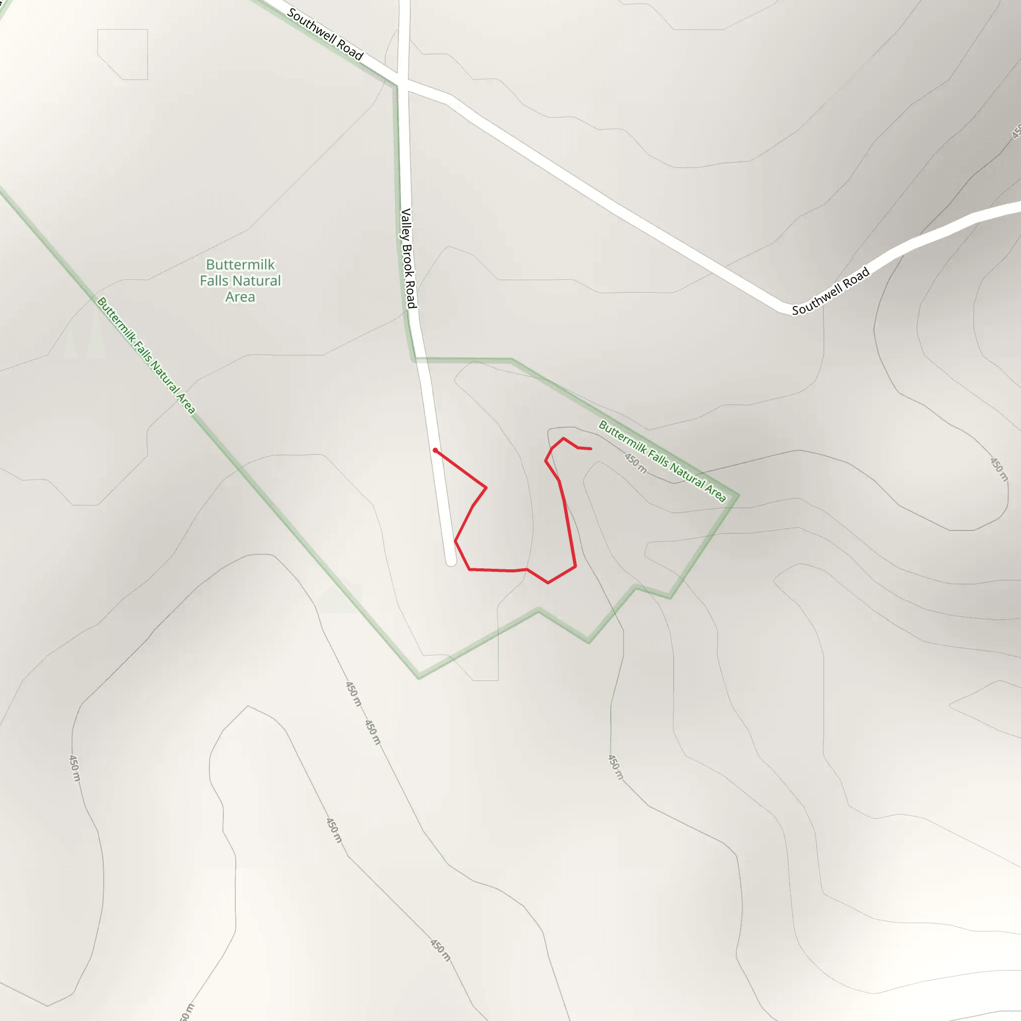 Valley Brook Road Trail mobile static map