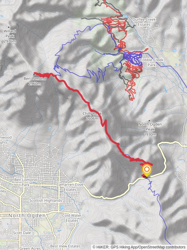 Chilly Peak and Ben Lomond via Skyline North Trailhead