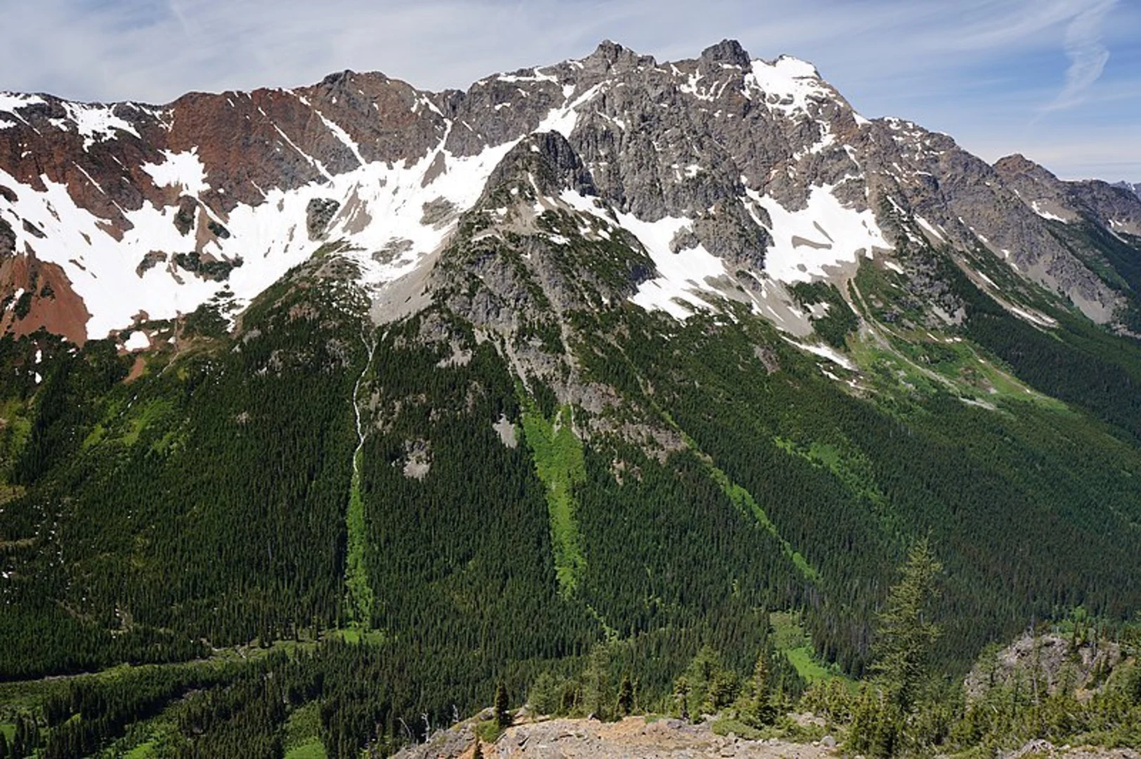 An image depicting the trail Cady Pass Trail and its surrounding area.