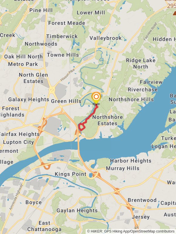 Loop along North Chickamauga Creek - Greenway Farms