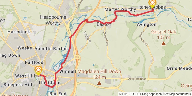 Three Castles Path stage 5 Map