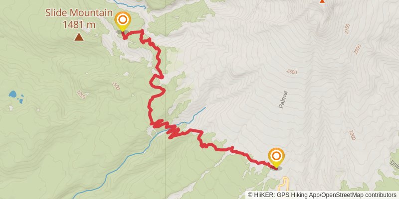 Pacific Crest Trail - Mount Hood To Mount Mcgloughlin stage 2 Map