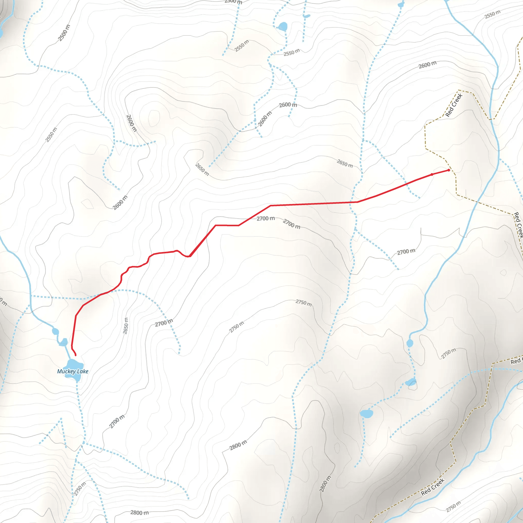 Muckey Lake Trail mobile static map