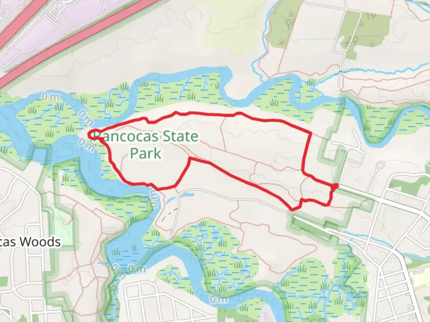 An image depicting the trail Creekside Trail Loop and its surrounding area.