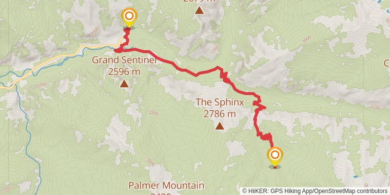 Theodore Solomons Trail stage 15 Map