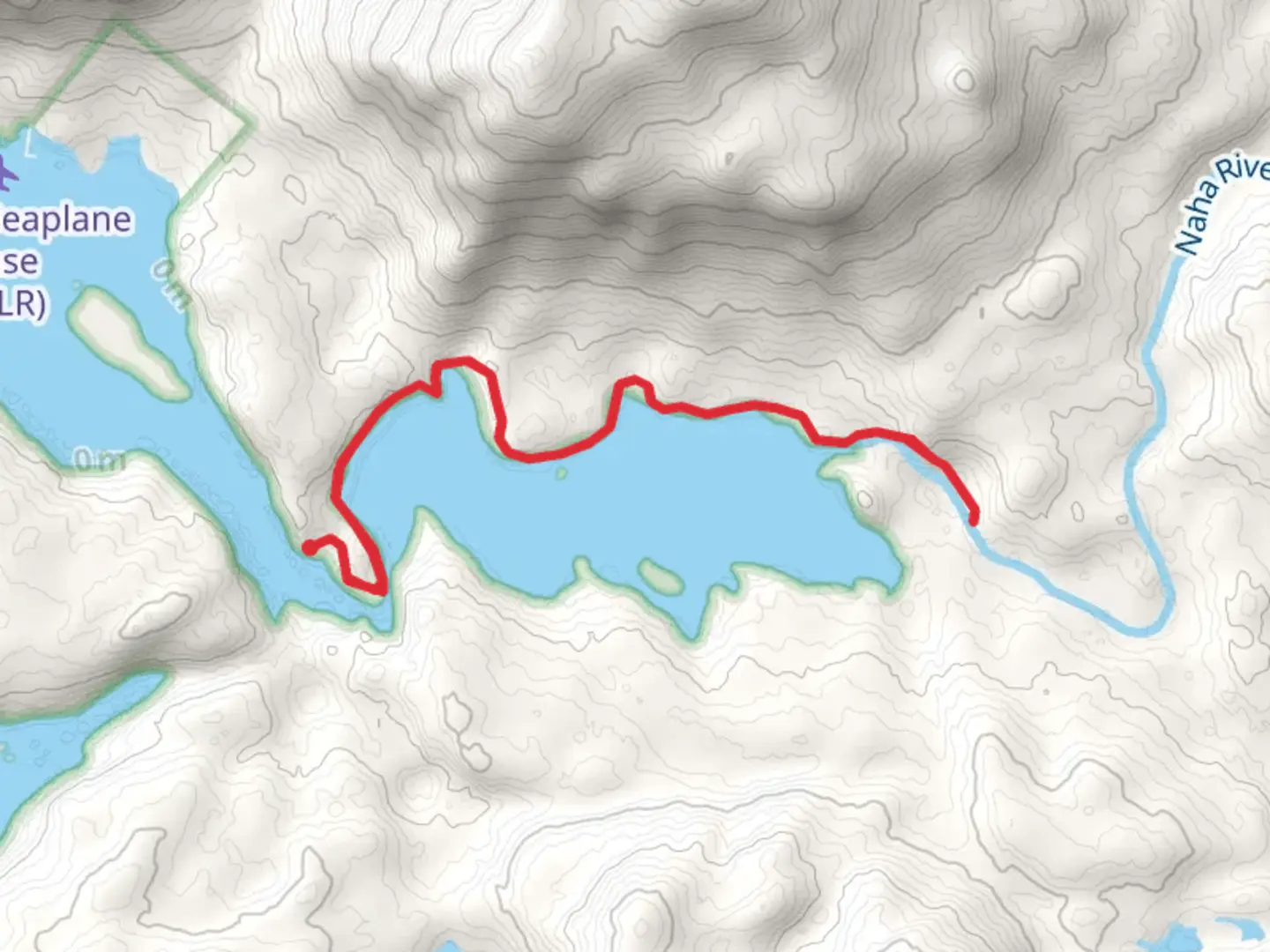 An image depicting the trail Naha River Trail and its surrounding area.