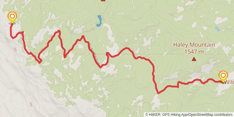 Ultra Pedestrian North Loop stage 219 Map