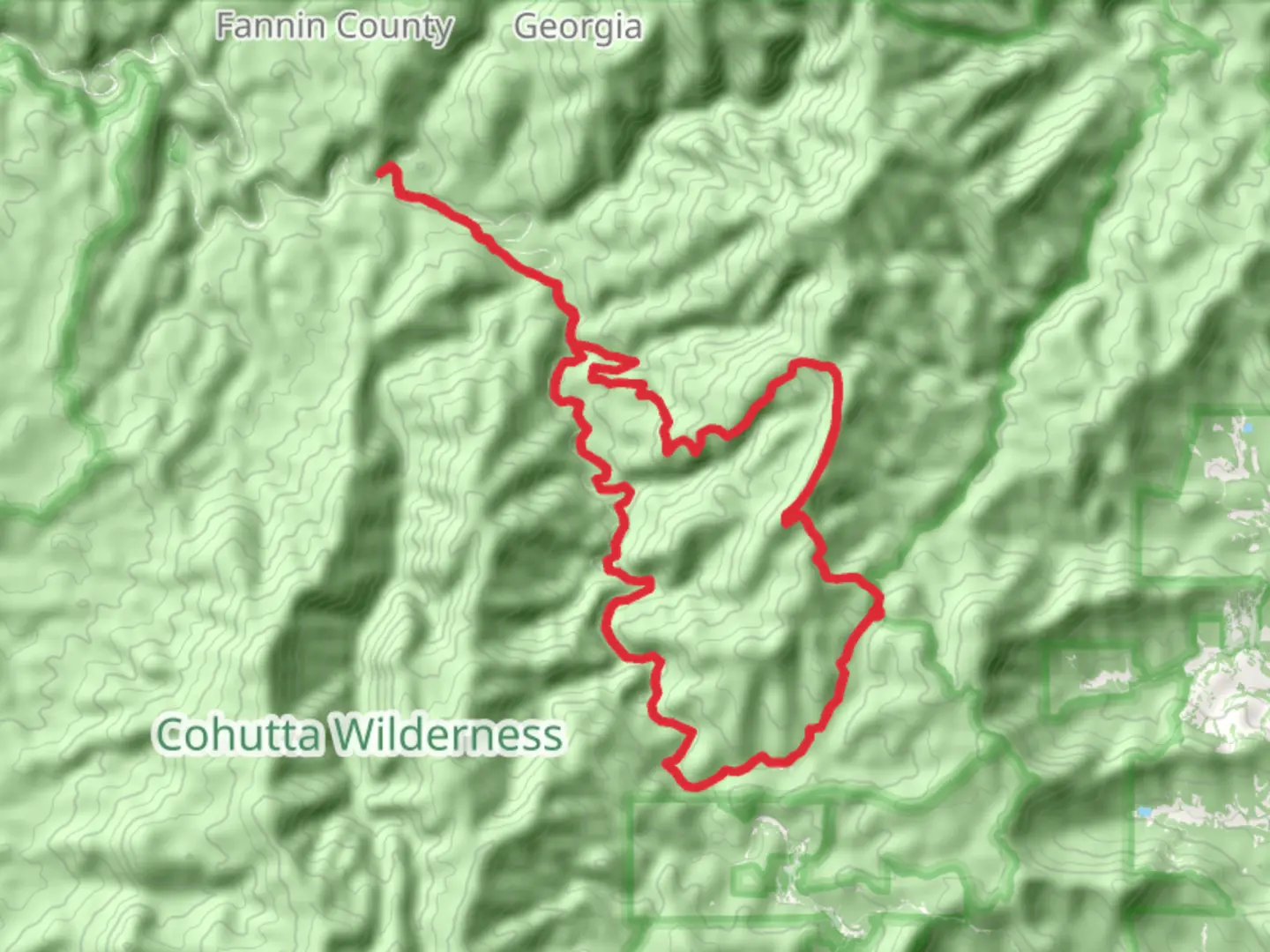 An image depicting the trail Jacks River and Bear Branch - Penitentiary Branch Trail and its surrounding area.