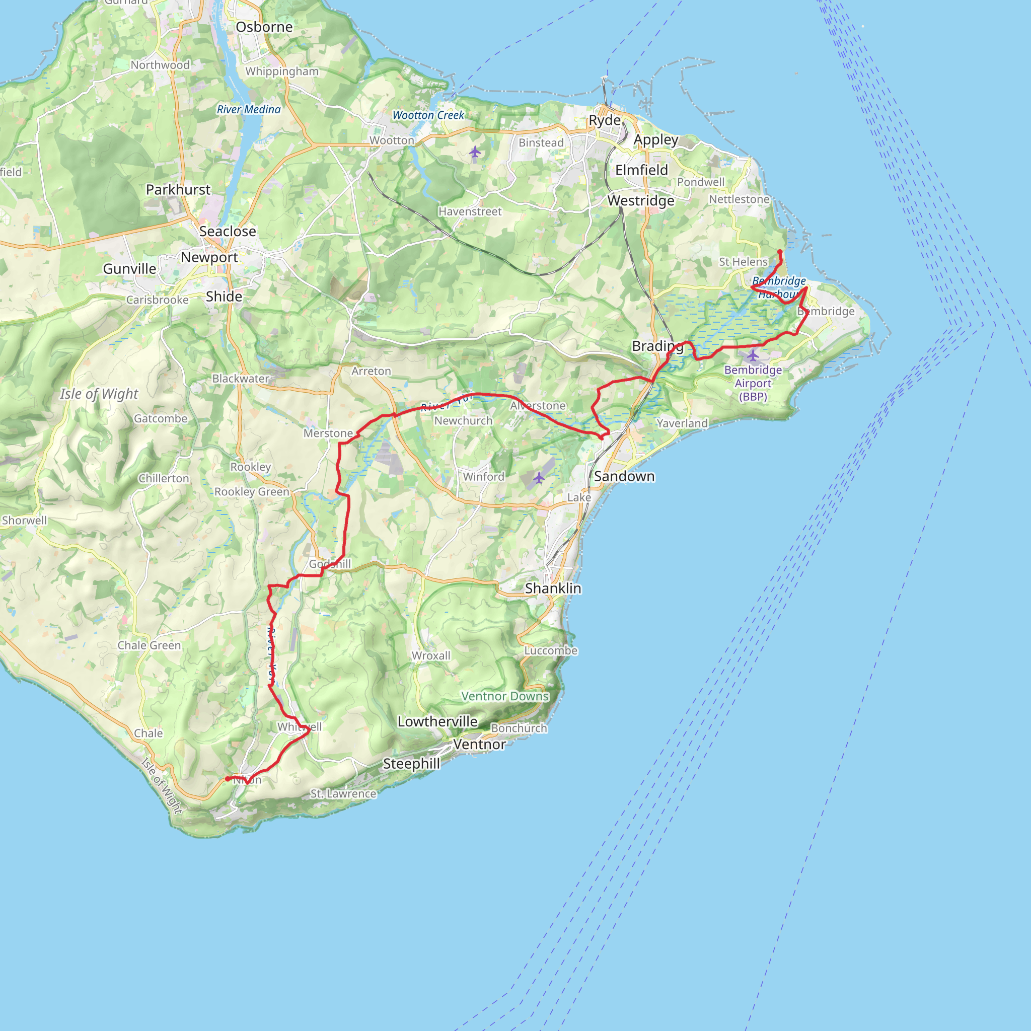 Yar River Trail mobile static map