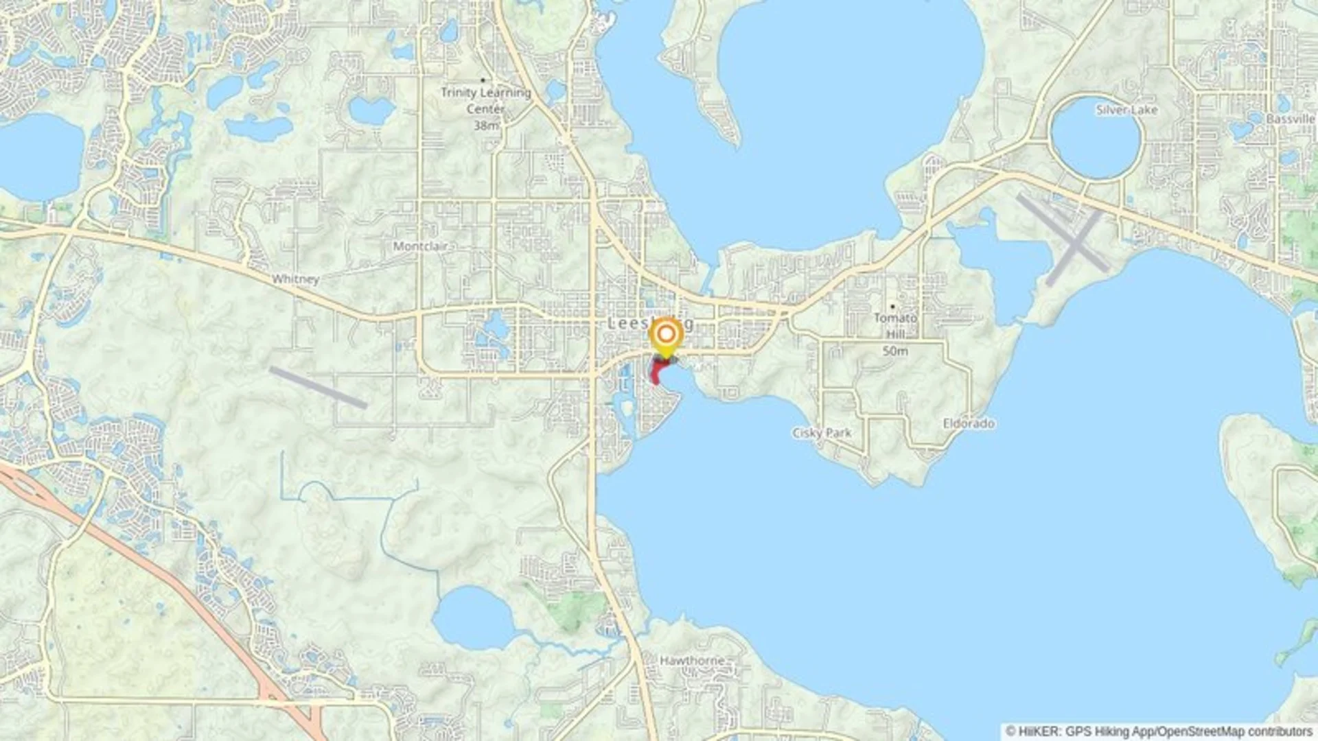 An image depicting the trail Venetian Gardens and its surrounding area.