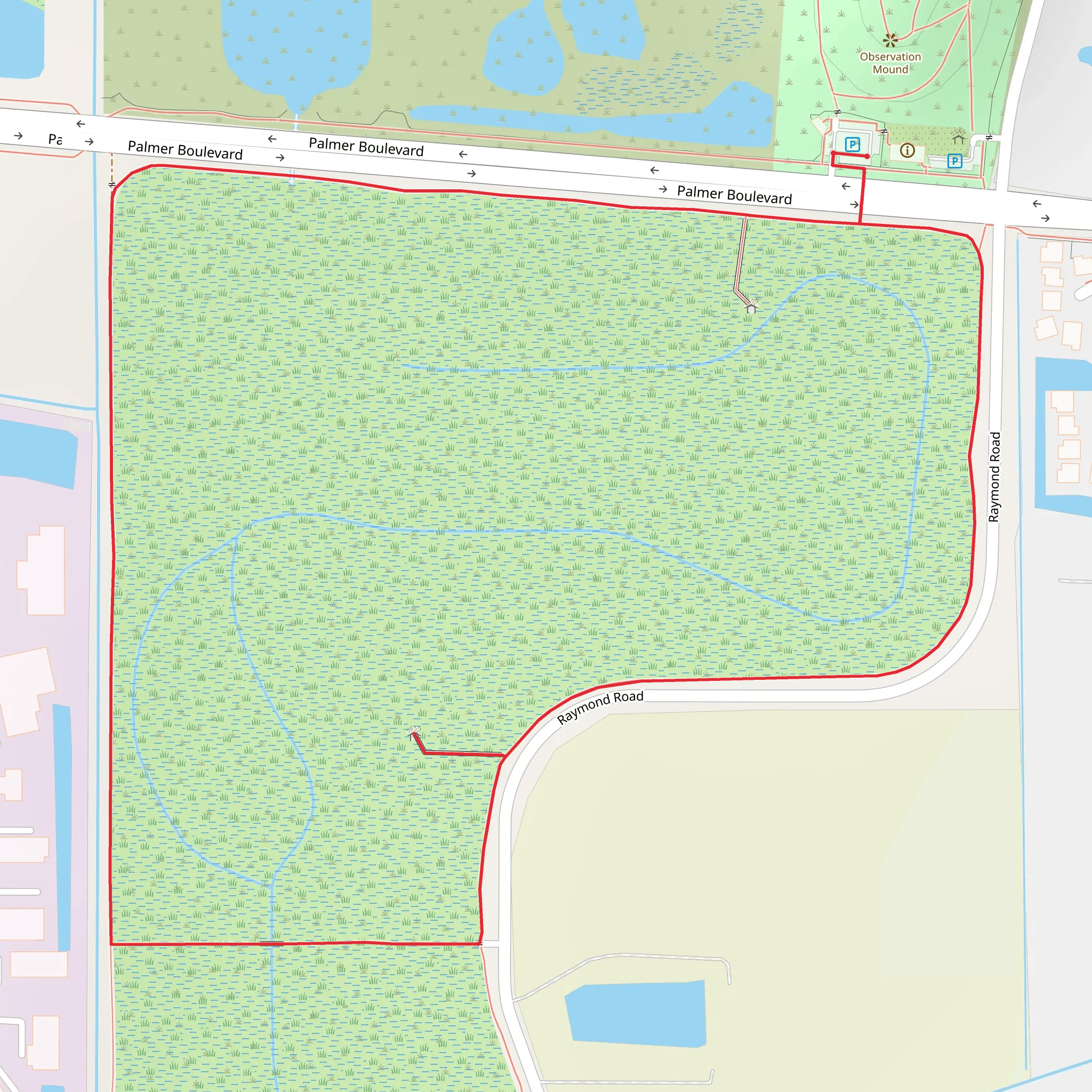 Palmer Boulevard Loop mobile static map