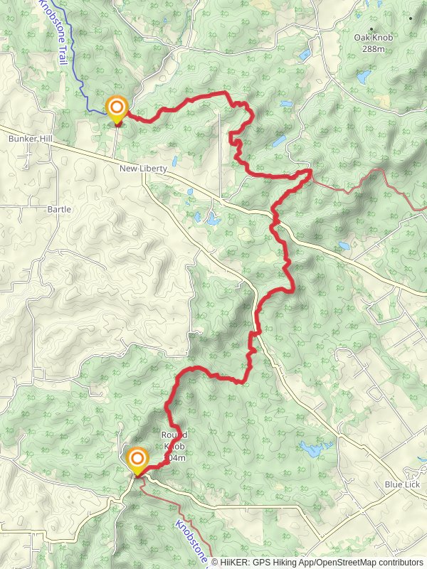 Knobstone Trail - Bartle Knob Road