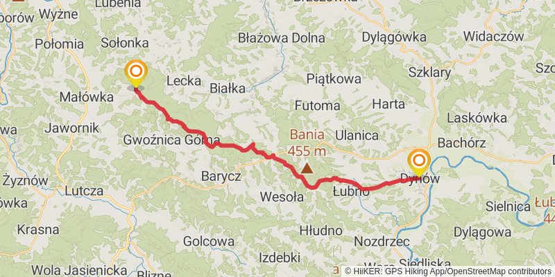 Three Foothills Trail stage 7 Map