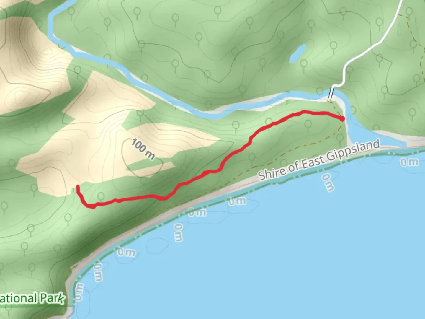An image depicting the trail Thurra River Dunes Walk and its surrounding area.