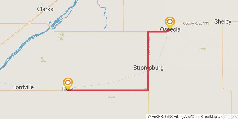 American Discovery Trail North Route stage 178 Map