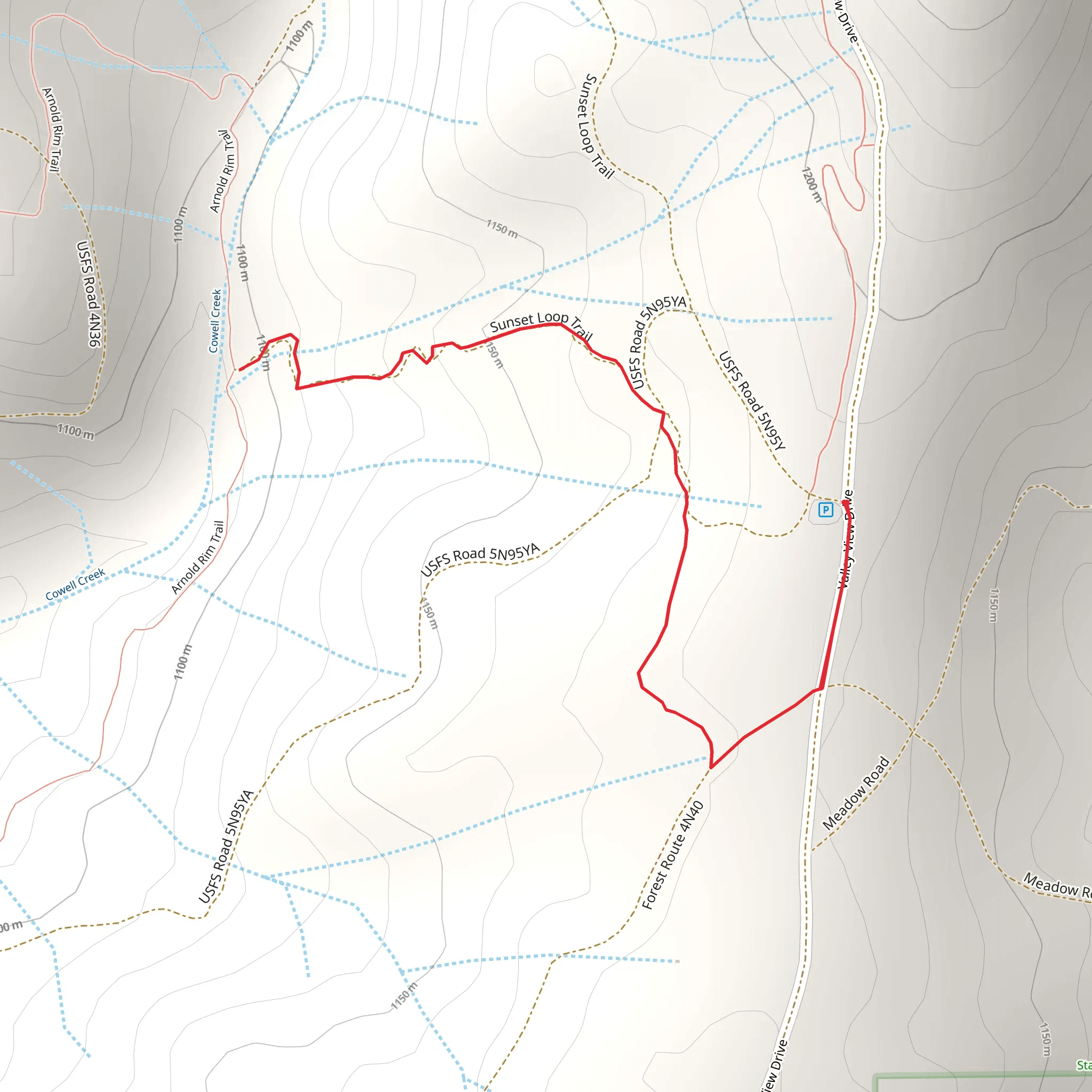 P9 Trail mobile static map