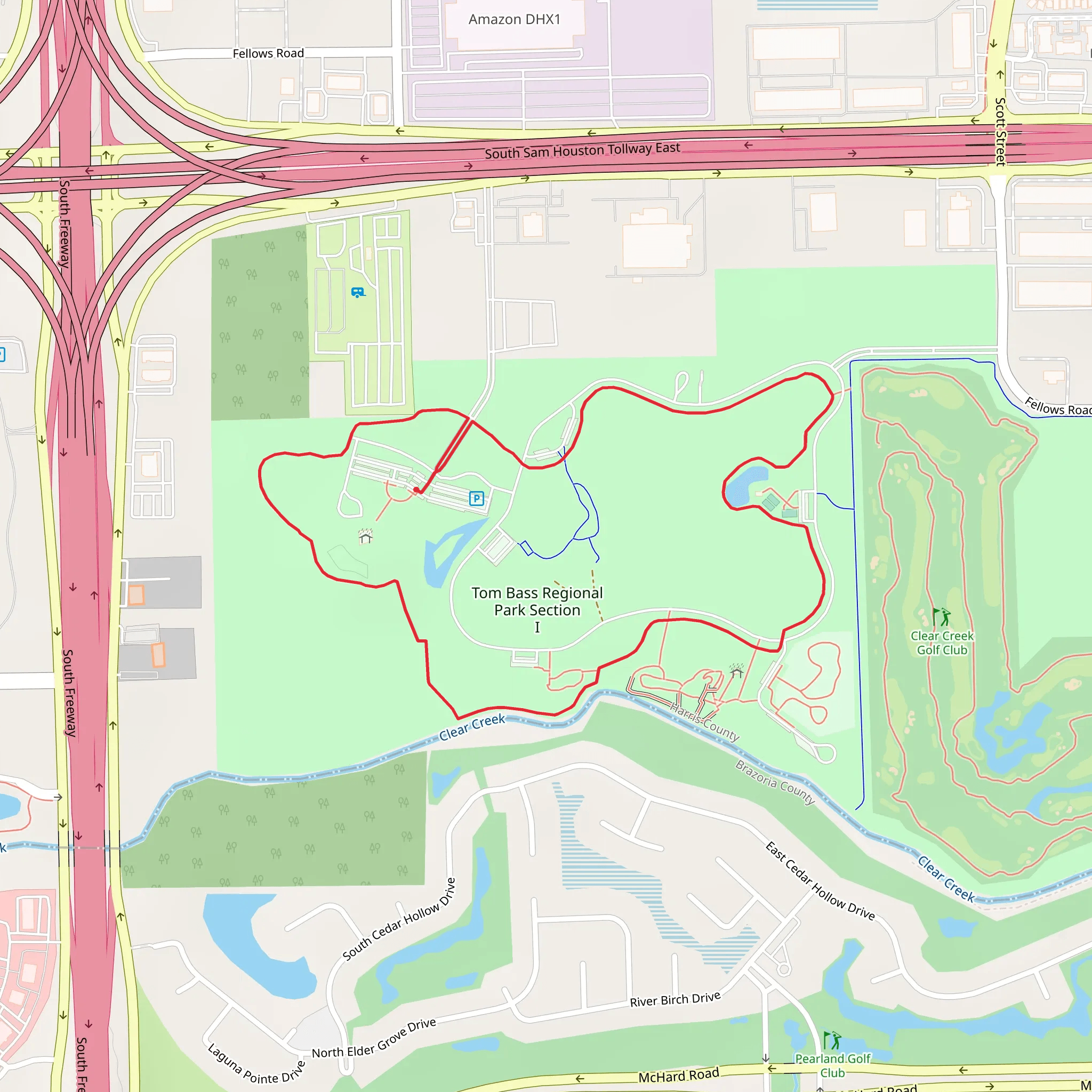 Tom Bass Regional Park Section I mobile static map