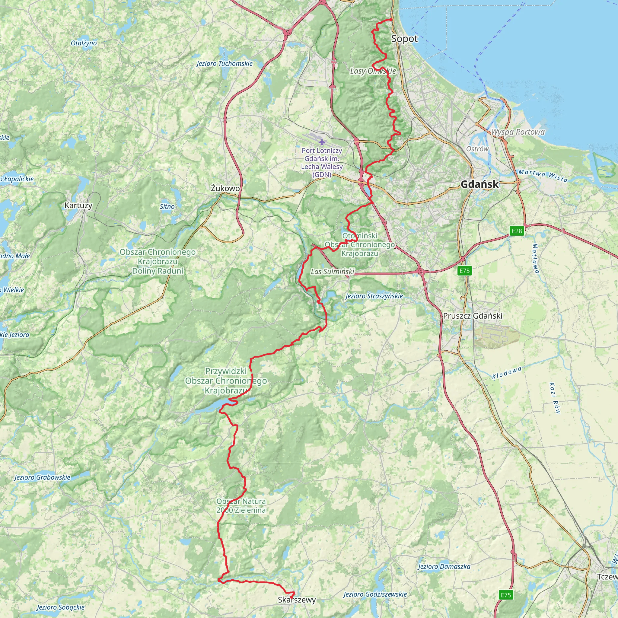 Skarszewski Trail mobile static map