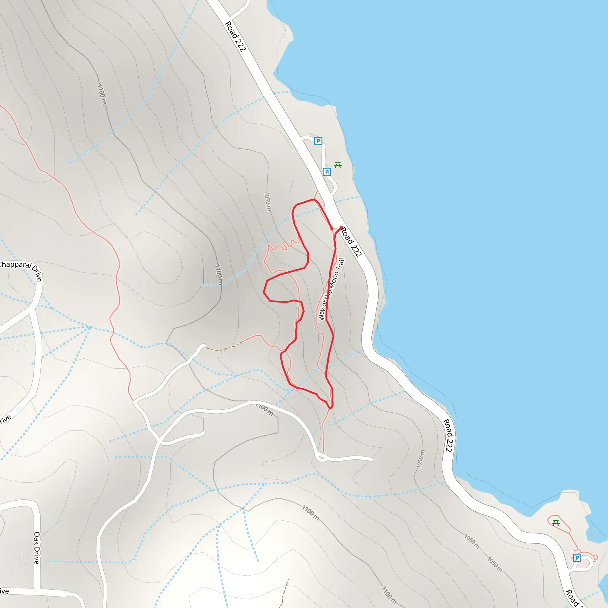 Way of the Mono Trail Loop mobile static map