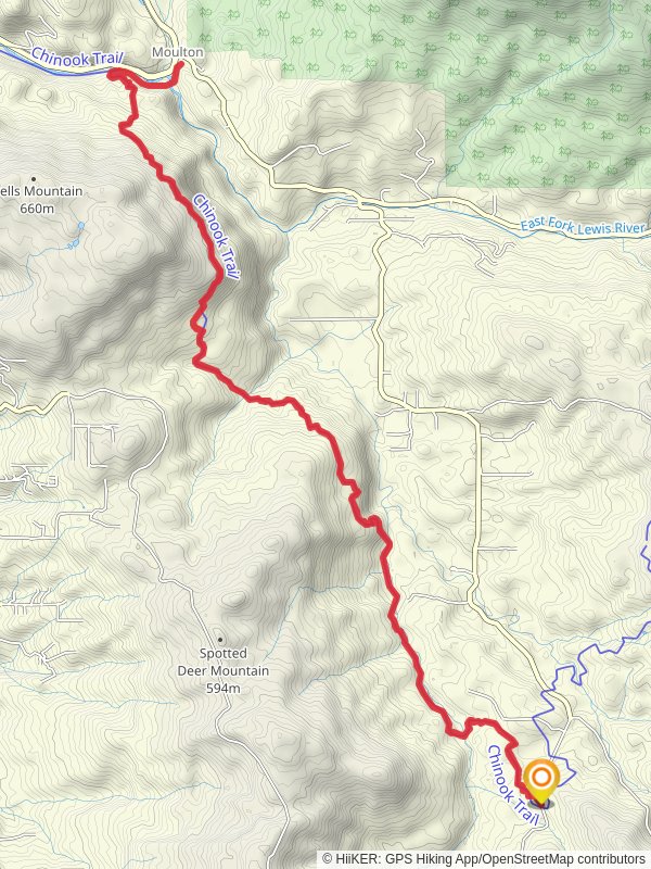 East Fork Lewis River via Bells Mountain Trail