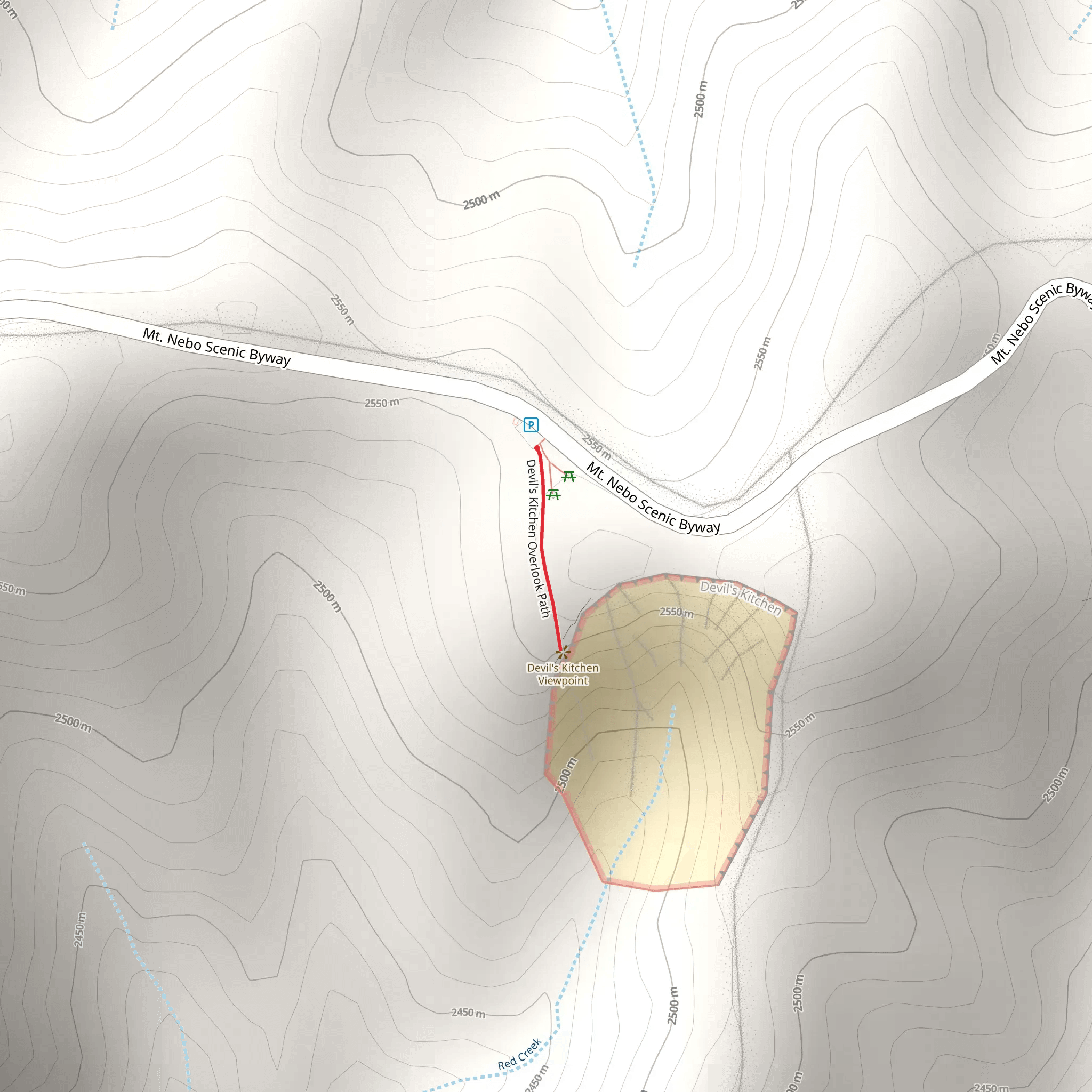Mt Nebo Scenic Byway mobile static map