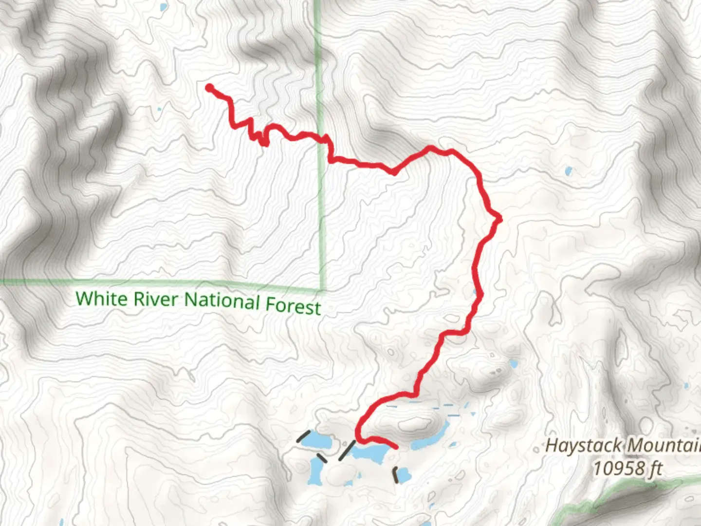 An image depicting the trail Battlement Number 3 Reservoir Walk and its surrounding area.
