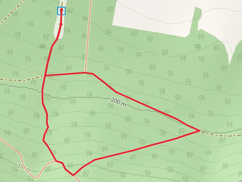 Mither Tap Quarry Loop Trail mobile static map