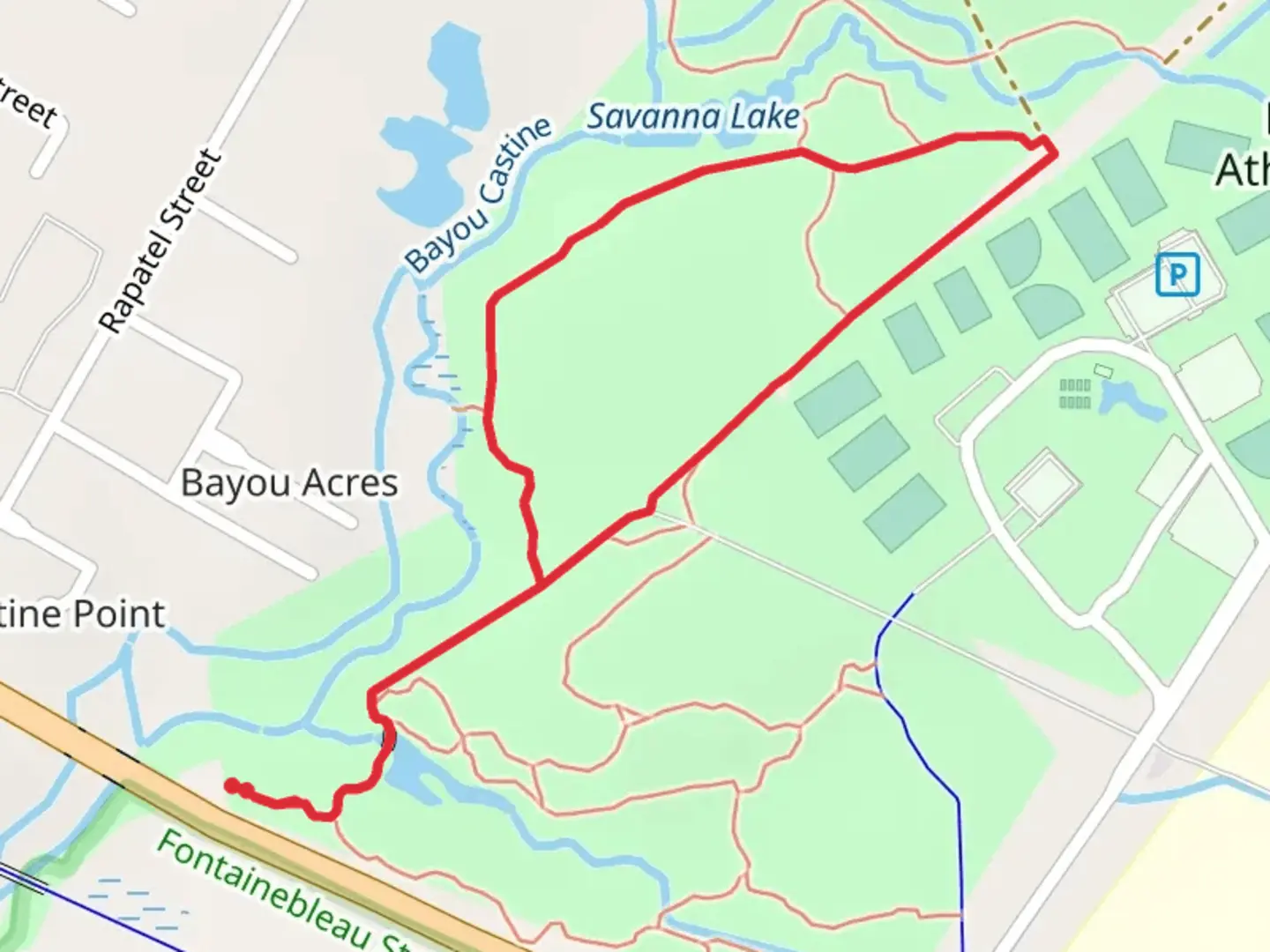 An image depicting the trail Northlake Nature Center Short Loop and its surrounding area.
